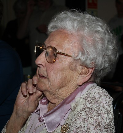 Ivy at her 100th birthday party