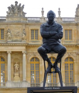 Statue of Enzo Piano at Versailles