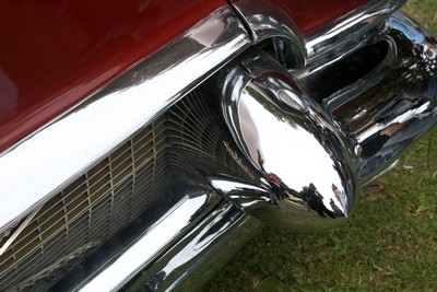 Front bumper of a Cadillac.  Or Chevy. Or something. What do I know about these things?
