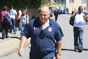 Bob Crow at the Tolpuddle festival in 2010