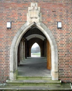 Arches at Guildford cathedral, November 2008
