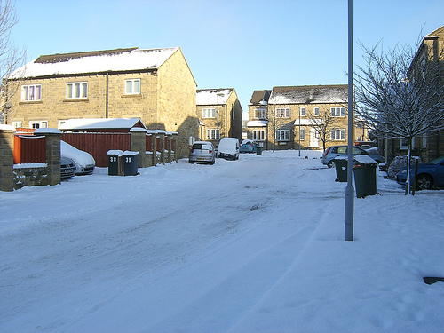 Our street on Christmas day